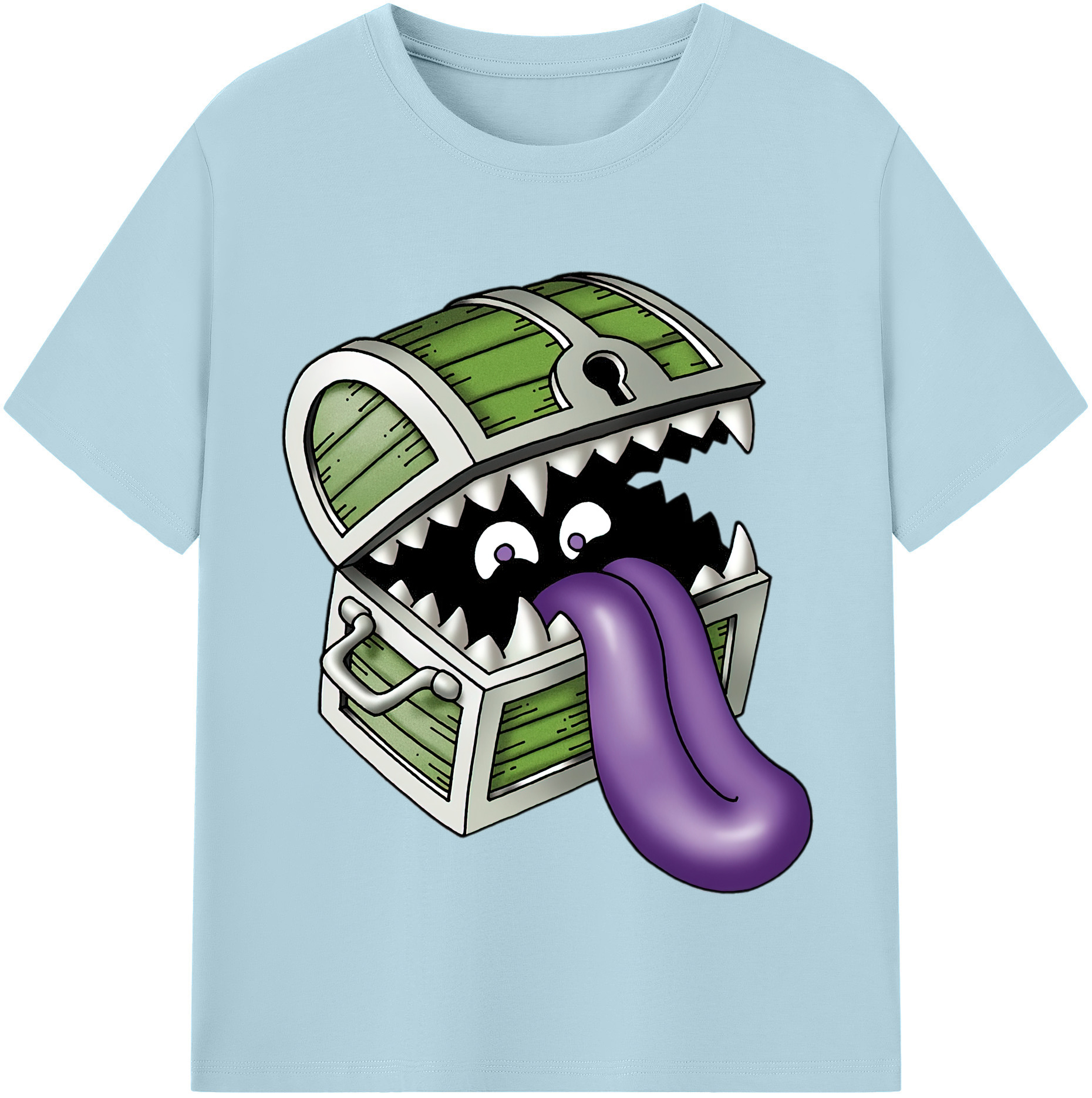 （画像用） ドラゴンクエスト Doragon Kuesuto Dragon Quest 綿100％半袖Tシャツ（フロントプリント）